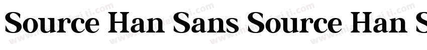 Source Han Sans Source Han Sans字体转换